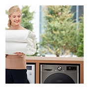 LG Lavasecadora inteligente AI Direct Drive TM, Turbowash 360º, 11/6kg, 1400rpm,  Un 10% más eficiente que  A(lavado) /D(secado) Inox antihuellas, Serie 700, F4DR7011AGS