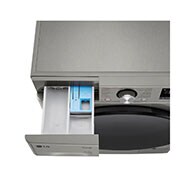 LG Lavasecadora inteligente AI Direct Drive TM, Turbowash 360º, 11/6kg, 1400rpm,  Un 10% más eficiente que  A(lavado) /D(secado) Inox antihuellas, Serie 700, F4DR7011AGS