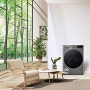 LG Outlet Lavasecadora inteligente AI Direct Drive TM, Turbowash 360º, 11/6kg, 1400rpm, Un 10% más eficiente que A(lavado) /D(secado) Inox antihuellas, Serie 700, F4DR7011AGS.OUTLET
