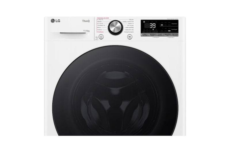 LG Outlet Lavasecadora inteligente AI Direct Drive TM, Turbowash 360º, 11/6kg, 1400rpm, Un 10% más eficiente que A(lavado) /D(secado) Blanca, Serie 700, F4DR7011AGW.OUTLET