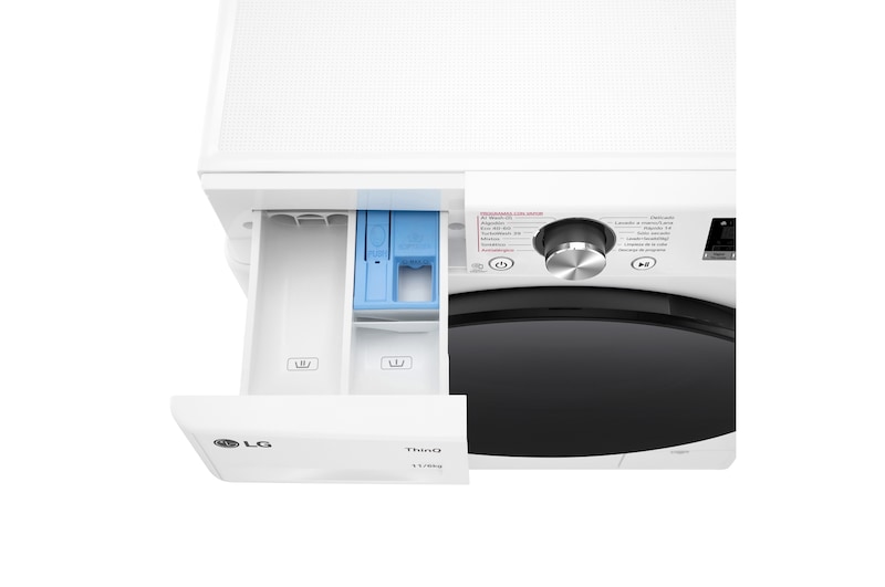 LG Outlet Lavasecadora inteligente AI Direct Drive TM, Turbowash 360º, 11/6kg, 1400rpm, Un 10% más eficiente que A(lavado) /D(secado) Blanca, Serie 700, F4DR7011AGW.OUTLET