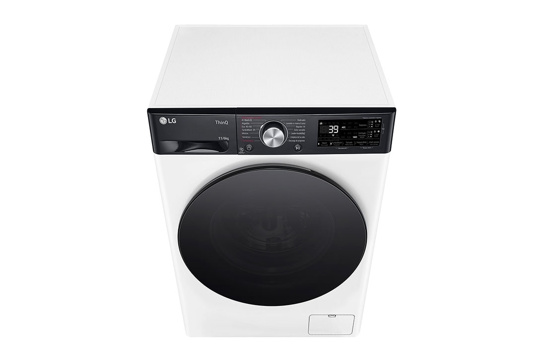 LG Lavasecadora inteligente AI Direct Drive<sup>TM</sup>, Turbowash 360º, Autodosificación 11/6kg, 1400rpm,  Un 10% más eficiente que  A(lavado) /D(secado) Blanca, Serie 750, F4DR7511AGW