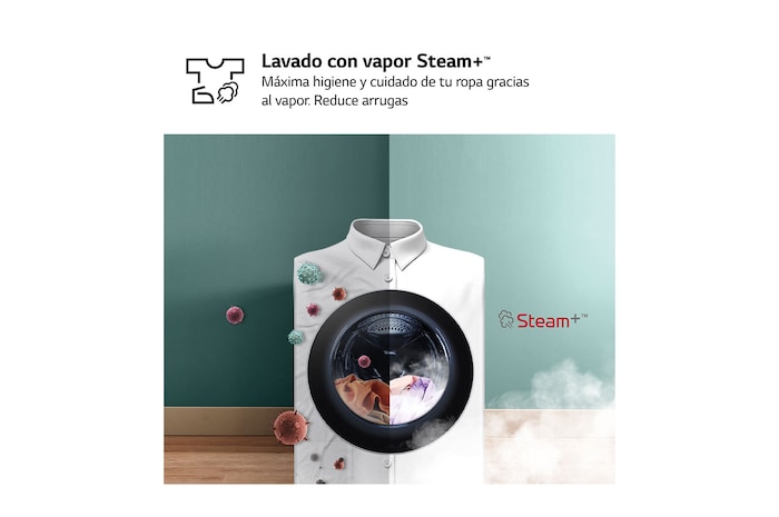 LG Lavasecadora inteligente AI Direct Drive<sup>TM</sup>, Turbowash 360º, Autodosificación 11/6kg, 1400rpm,  Un 10% más eficiente que  A(lavado) /D(secado) Blanca, Serie 750, F4DR7511AGW