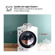 LG Lavasecadora inteligente AI Direct Drive<sup>TM</sup>, Turbowash 360º, Autodosificación 11/6kg, 1400rpm,  Un 10% más eficiente que  A(lavado) /D(secado) Blanca, Serie 750, F4DR7511AGW