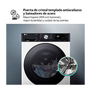 LG Lavasecadora inteligente AI Direct Drive<sup>TM</sup>, Turbowash 360º, Autodosificación 11/6kg, 1400rpm,  Un 10% más eficiente que  A(lavado) /D(secado) Blanca, Serie 750, F4DR7511AGW