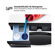 LG Lavasecadora inteligente AI Direct Drive<sup>TM</sup>, Turbowash 360º, Autodosificación 11/6kg, 1400rpm,  Un 10% más eficiente que  A(lavado) /D(secado) Blanca, Serie 750, F4DR7511AGW