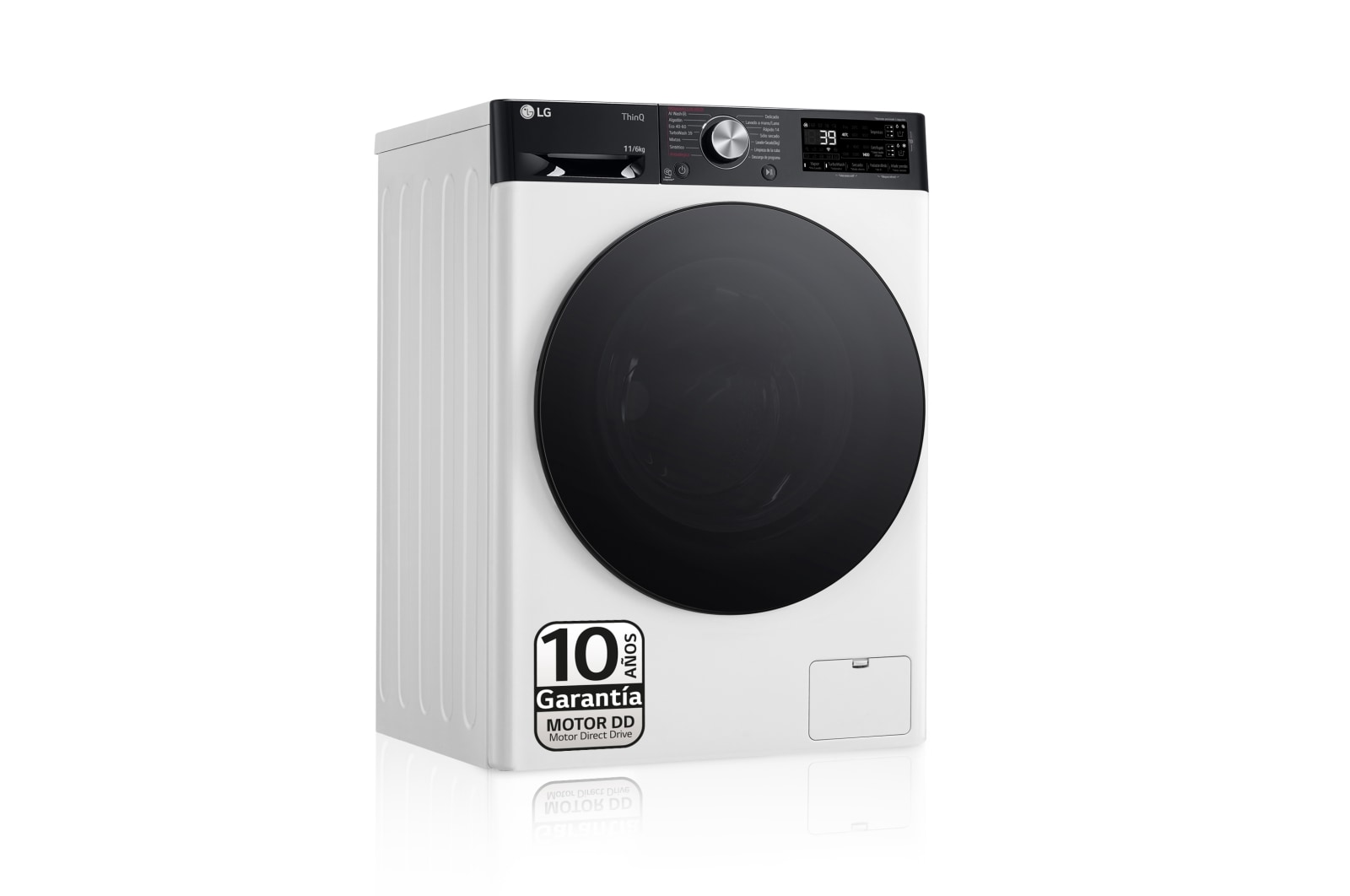 Vista frontal de Outlet Lavasecadora inteligente AI Direct DriveTM, Turbowash 360º, Autodosificación 11/6kg, 1400rpm, Un 10% más eficiente que A(lavado) /D(secado) Blanca, Serie 750 F4DR7511AGW.OUTLET