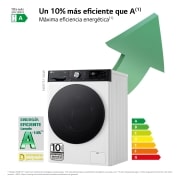 LG Outlet Lavasecadora inteligente AI Direct DriveTM, Turbowash 360º, Autodosificación 11/6kg, 1400rpm, Un 10% más eficiente que A(lavado) /D(secado) Blanca, Serie 750, F4DR7511AGW.OUTLET