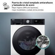 LG Outlet Lavasecadora inteligente AI Direct DriveTM, Turbowash 360º, Autodosificación 11/6kg, 1400rpm, Un 10% más eficiente que A(lavado) /D(secado) Blanca, Serie 750, F4DR7511AGW.OUTLET