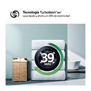LG Lavasecadora inteligente AI Direct Drive™, Turbowash 360º, Autodosificación 13/7kg, 1400rpm,  Un 10% más eficiente que A(lavado) /D(secado) Blanca, Serie 950, F4DR9513A2W