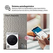 LG Lavasecadora inteligente AI Direct Drive™, Turbowash 360º, Autodosificación 13/7kg, 1400rpm,  Un 10% más eficiente que A(lavado) /D(secado) Blanca, Serie 950, F4DR9513A2W