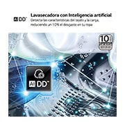 LG Lavasecadora inteligente AI Direct Drive™, Turbowash 360º, Autodosificación 13/7kg, 1400rpm,  Un 10% más eficiente que A(lavado) /D(secado) Blanca, Serie 950, F4DR9513A2W