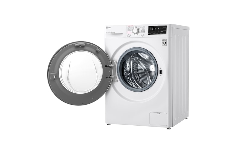 LG Lavasecadora inteligente  AI Direct Drive™,  con Vapor  8/6kg, 1400rpm,  Clasificación B(lavado)/E(secado) Blanca, Serie 310, F4DV3108S1W