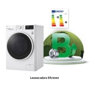 LG Lavasecadora inteligente  AI Direct Drive™,  con Vapor  8/6kg, 1400rpm,  Clasificación B(lavado)/E(secado) Blanca, Serie 310, F4DV3108S1W