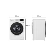 LG Lavasecadora inteligente  AI Direct Drive™,  con Vapor  8/6kg, 1400rpm,  Clasificación B(lavado)/E(secado) Blanca, Serie 310, F4DV3108S1W