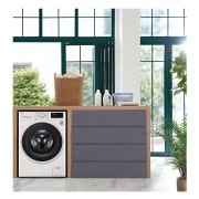LG Lavasecadora inteligente  AI Direct Drive™,  con Vapor  8/6kg, 1400rpm,  Clasificación B(lavado)/E(secado) Blanca, Serie 310, F4DV3108S1W