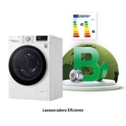 LG Lavasecadora inteligente AI Direct Drive 9/6kg, 1400rpm, Clasificación E, Blanca, Serie 500, F4DV5009S0W