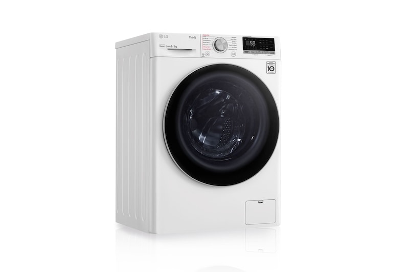 LG Lavasecadora inteligente AI Direct Drive 9/6kg, 1400rpm, Clasificación E, Blanca, Serie 500, F4DV5009S1W