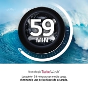 LG Lavasecadora inteligente AI Direct Drive 10,5/7kg, 1400rpm, clasificación B(lavado)/E(secado), Blanca, Serie 500, F4DV5010SMW