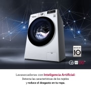 LG Lavasecadora inteligente AI Direct Drive 10,5/7kg, 1400rpm, Clasificación A(lavado)/E(secado), Blanca, Serie 700, F4DV7010S1W
