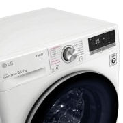 LG Lavasecadora inteligente AI Direct Drive 10,5/7kg, 1400rpm, Clasificación A(lavado)/E(secado), Blanca, Serie 700, F4DV7010S1W