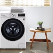 LG Lavasecadora inteligente AI Direct Drive 10,5/7kg, 1400rpm, Clasificación A(lavado)/E(secado), Blanca, Serie 700, F4DV7010S1W