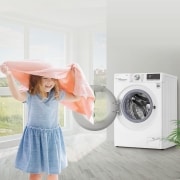 LG Lavasecadora inteligente AI Direct Drive con Autodosificador de detergente 9/6kg, 1400rpm, Clasificación A(lavado)/E(secado), Blanca, Serie 750, F4DV7509S2W