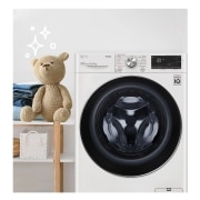 LG Lavasecadora inteligente AI Direct Drive con Autodosificador de detergente 10,5/7kg, 1400rpm, Clasificación A(lavado)/E (secado), Blanca, Serie 750, F4DV7510S2W