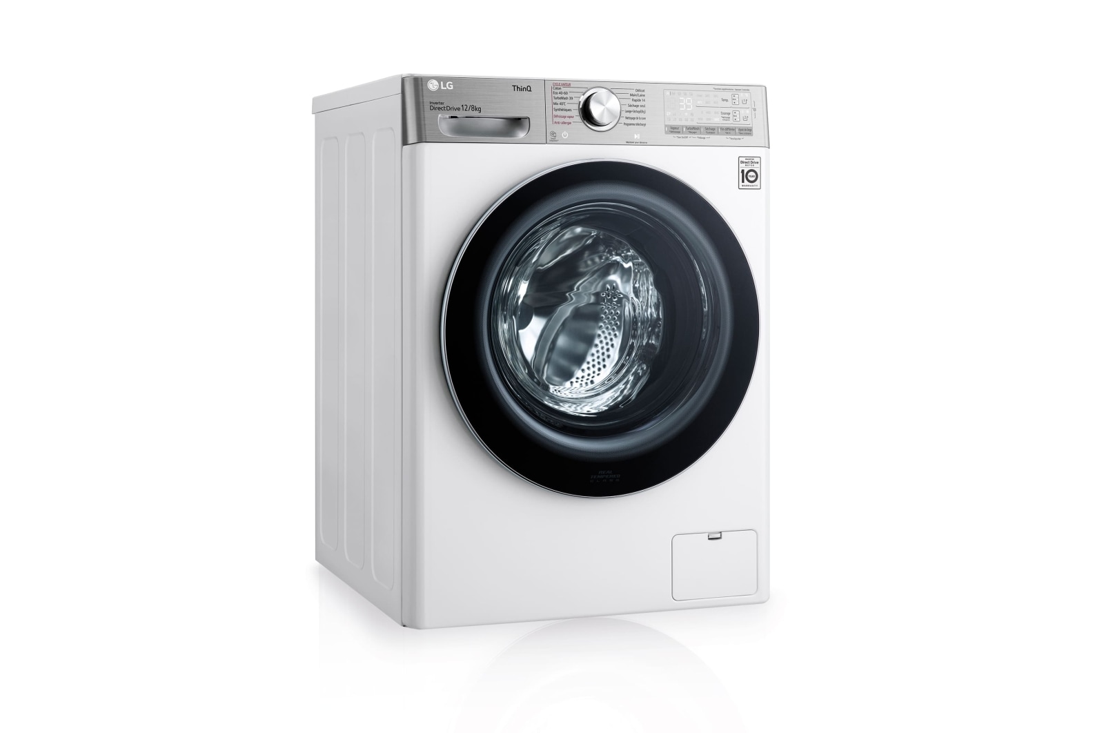 LG F4DV9512P2W Lavasecadora vista frontal izquierda