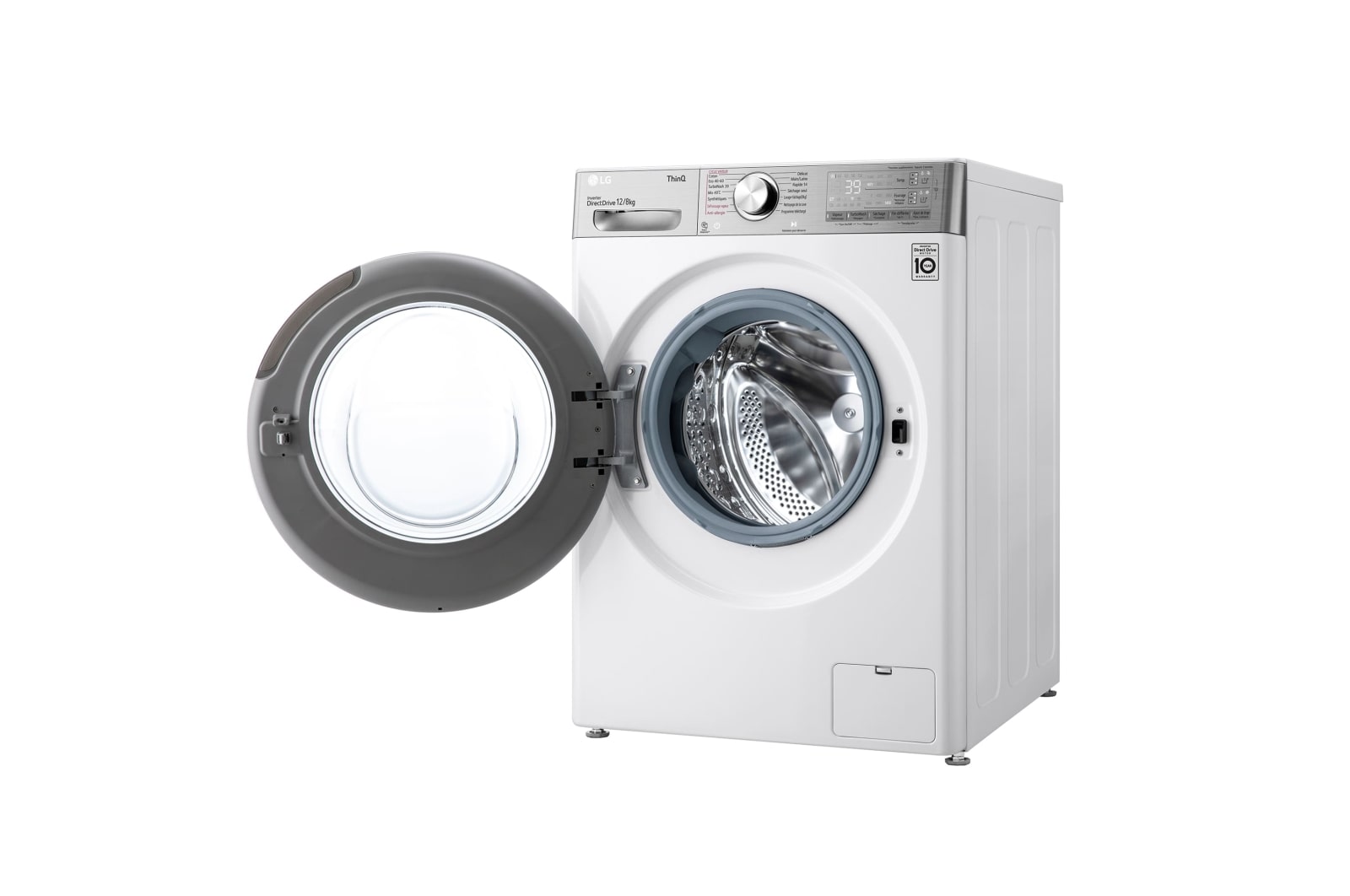 LG Lavasecadora inteligente AI Direct Drive™, Turbowash 360º,12/8kg, 1400rpm, Clasificación A(lavado) /E(secado)Blanca, Serie 950, F4DV9512P2W