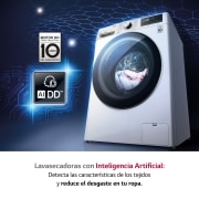 LG Lavasecadora inteligente AI Direct Drive™, Turbowash 360º,12/8kg, 1400rpm, Clasificación A(lavado) /E(secado)Blanca, Serie 950, F4DV9512P2W