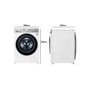LG Lavasecadora inteligente AI Direct Drive™, Turbowash 360º,12/8kg, 1400rpm, Clasificación A(lavado) /E(secado)Blanca, Serie 950, F4DV9512P2W