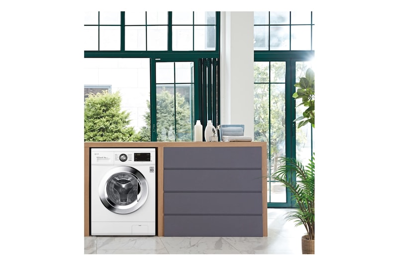 LG Outlet Lavasecadora Inverter Direct Drive 8/5kg, 1400rpm, Clasificación D(lavado)/E(secado), Blanca, Serie 100, F4J3TM5WD.OUTLET