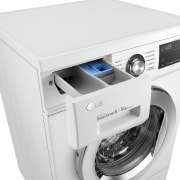LG Lavasecadora Inverter Direct Drive 8/5kg, 1400rpm, Clasificación D(lavado)/E(secado), Blanca, Serie 100, F4J3TM5WD