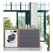 LG Lavasecadora Inverter Direct Drive 8/5kg, 1400rpm, Clasificación D(lavado)/E(secado), Blanca, Serie 100, F4J3TM5WD