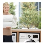 LG Lavasecadora Inverter Direct Drive 8/5kg, 1400rpm, Clasificación D(lavado)/E(secado), Blanca, Serie 100, F4J3TM5WD