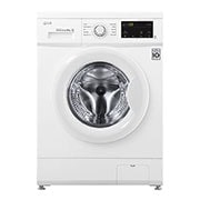Vista frontal de Lavadora Inverter Direct Drive 8kg, 1400 Clasificación D, Blanca, Serie 100 F4J3TN3W