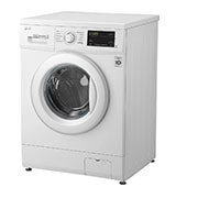 LG Lavadora Inverter Direct Drive 9kg, 1400 Clasificación D, Blanca, Serie 100, F4J3VY3W
