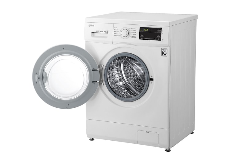 LG Lavadora Inverter Direct Drive 9kg, 1400 Clasificación D, Blanca, Serie 100, F4J3VY3W