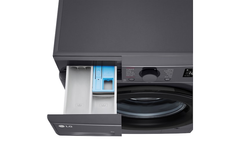 LG Outlet Lavadora inteligente AI Direct Drive, Vapor, 9kg , 1400rpm Un 10% más eficiente que A, Serie 500, WR5009A6M.OUTLET