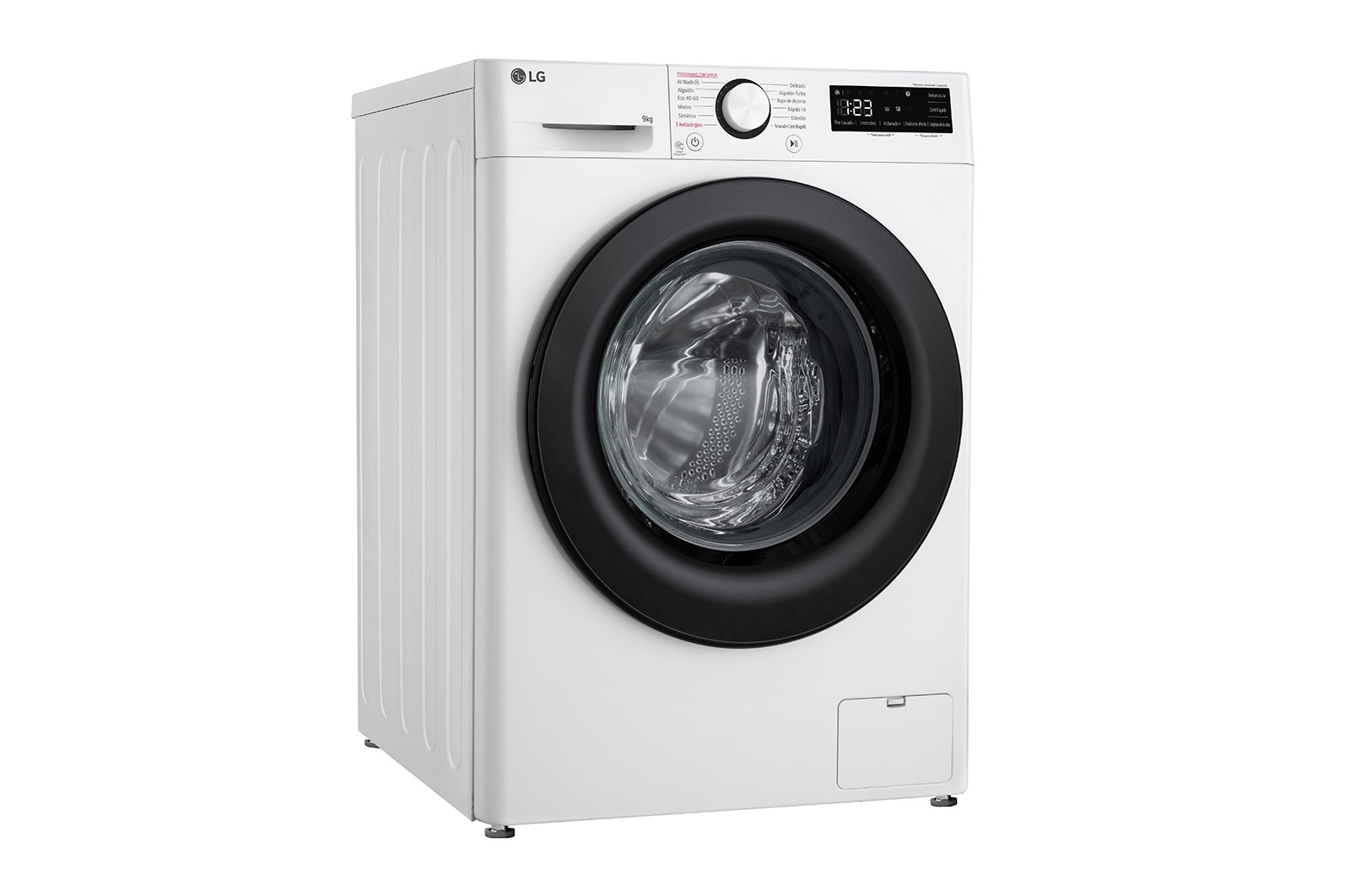 LG Lavadora inteligente AI Direct Drive,  Vapor,  9kg ,  1400rpm Un 10% más eficiente que A, Serie 500, F4WR5009A6W