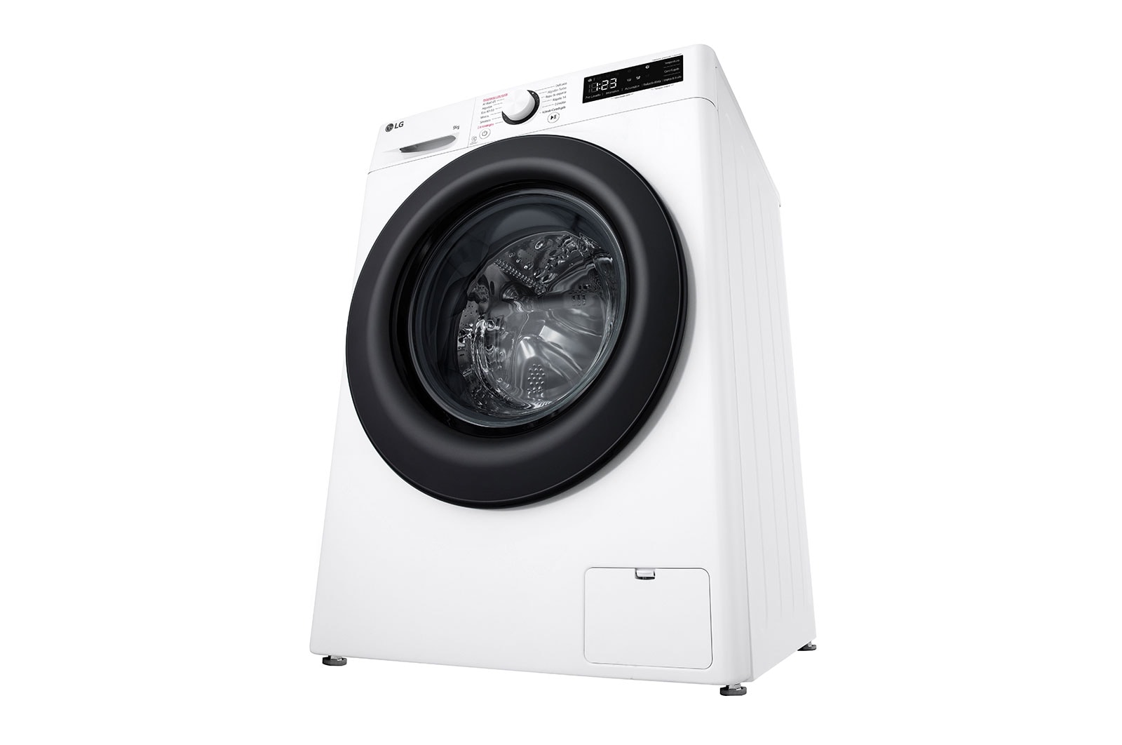 LG Lavadora inteligente AI Direct Drive,  Vapor,  9kg ,  1400rpm Un 10% más eficiente que A, Serie 500, F4WR5009A6W