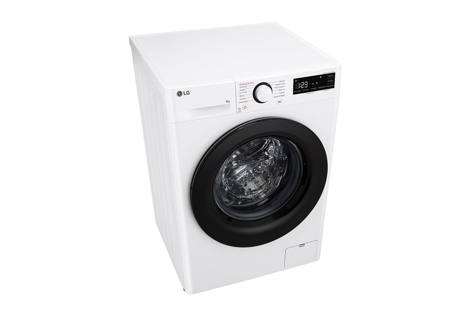 LG Lavadora inteligente AI Direct Drive,  Vapor,  9kg ,  1400rpm Un 10% más eficiente que A, Serie 500, F4WR5009A6W