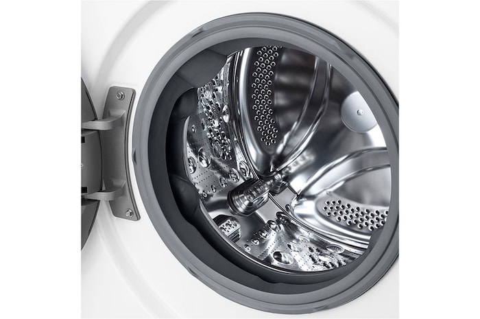 LG Lavadora inteligente AI Direct Drive, Vapor, 10kg , 1400rpm Un 10% más eficiente que A, Serie 500, WR5010A6W.OBSEXC