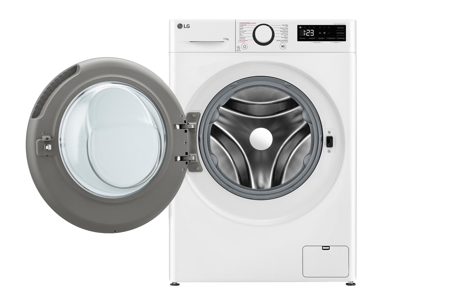 LG Outlet Lavadora inteligente AI Direct Drive, Vapor, 11kg , 1400rpm Un 10% más eficiente que A, Serie 500, F4WR5011A6F.OUTLET