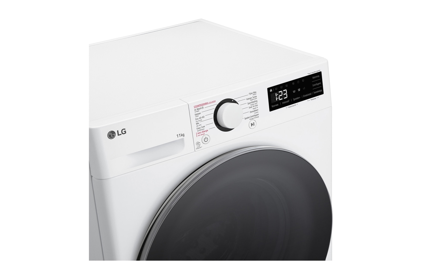 LG Outlet Lavadora inteligente AI Direct Drive, Vapor, 11kg , 1400rpm Un 10% más eficiente que A, Serie 500, F4WR5011A6F.OUTLET