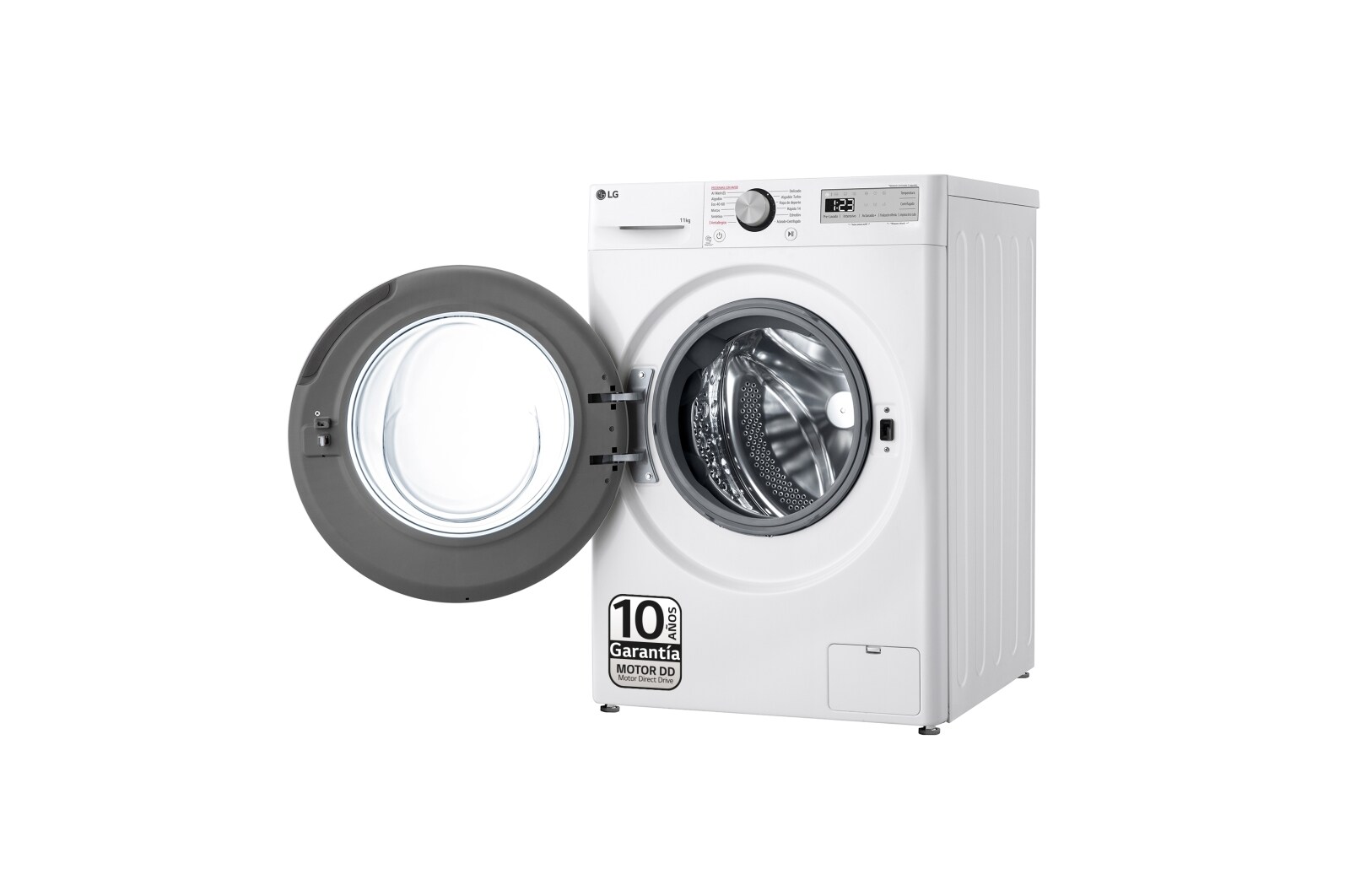 LG Lavadora inteligente AI Direct Drive, Vapor, 11kg ,1400rpm Un 10% más eficiente que A, Serie 500, F4WR5011A6F