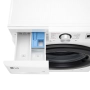 LG Lavadora inteligente AI Direct Drive, Vapor, 11kg ,1400rpm Un 10% más eficiente que A, Serie 500, F4WR5011A6F