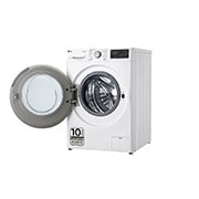LG Lavadora inteligente AI Direct Drive. Vapor, Autodosificación, 9kg , 1400rpm Un 10% más eficiente que A, Serie 550, F4WR5509A1W