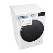 LG Lavadora inteligente AI Direct Drive. Vapor, Autodosificación, 9kg , 1400rpm Un 10% más eficiente que A, Serie 550, F4WR5509A1W